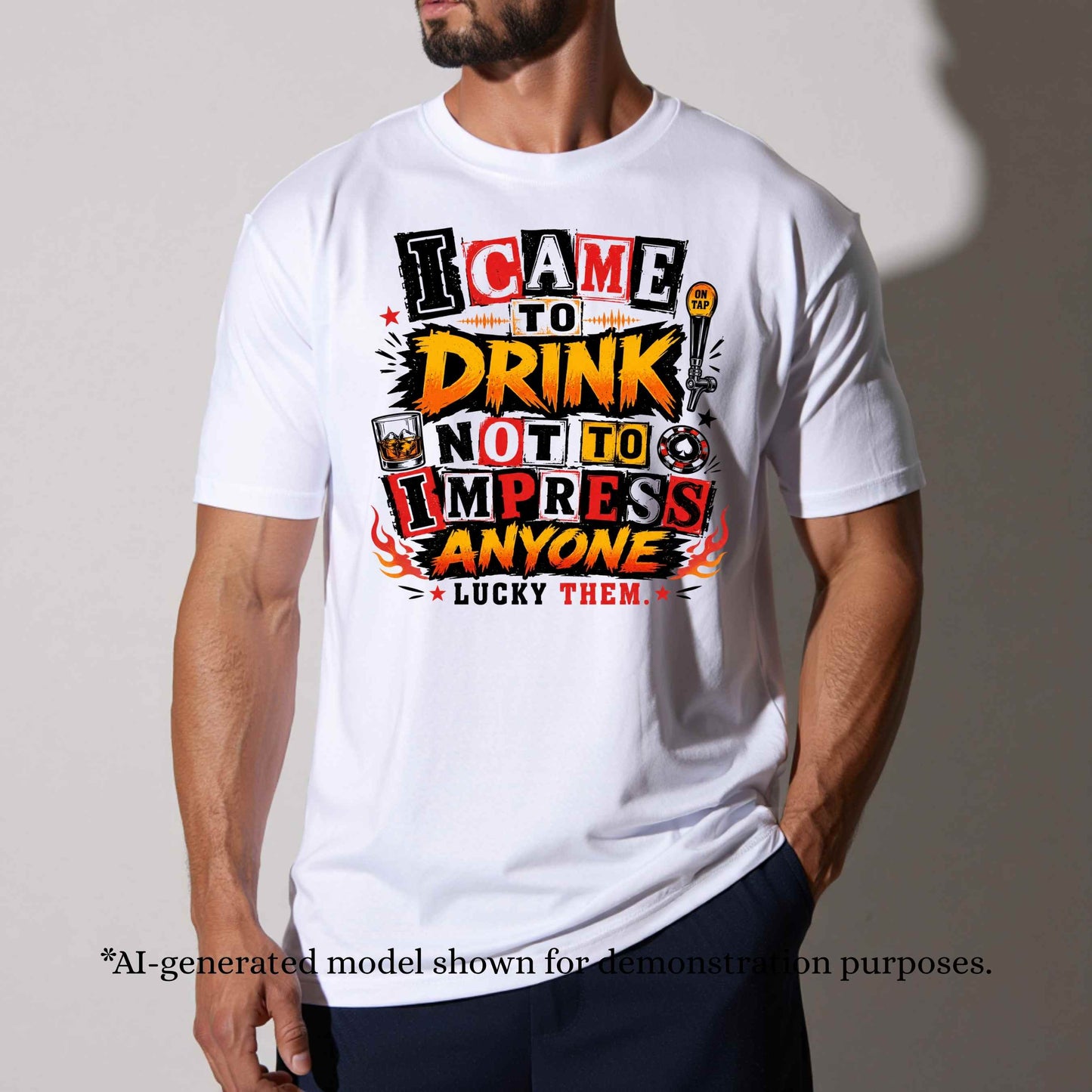 I CAME TO DRINK NOT TO IMPRESS ANYONE. T-Shirt