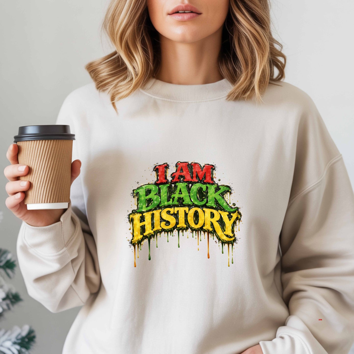 I AM BLACK HISTORY.   Crewneck Pullover Sweatshirt