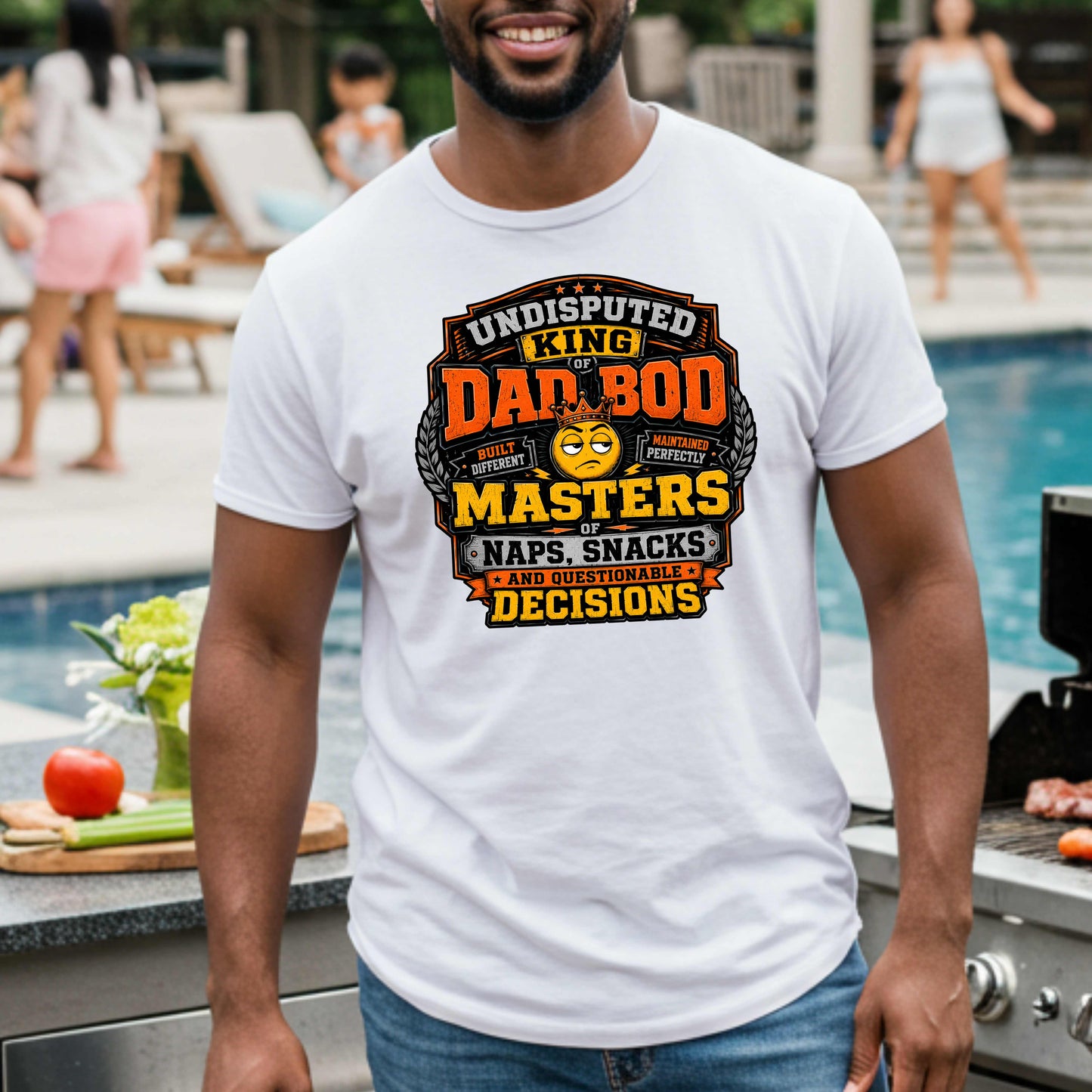 UNDISPUTED KING OF DAD BOD MASTER,   T-Shirt