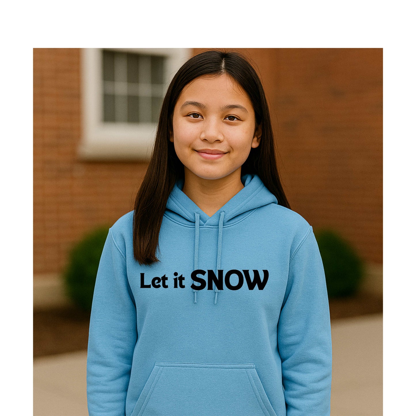 LET IT SNOW  Youth Pullover Hoodie