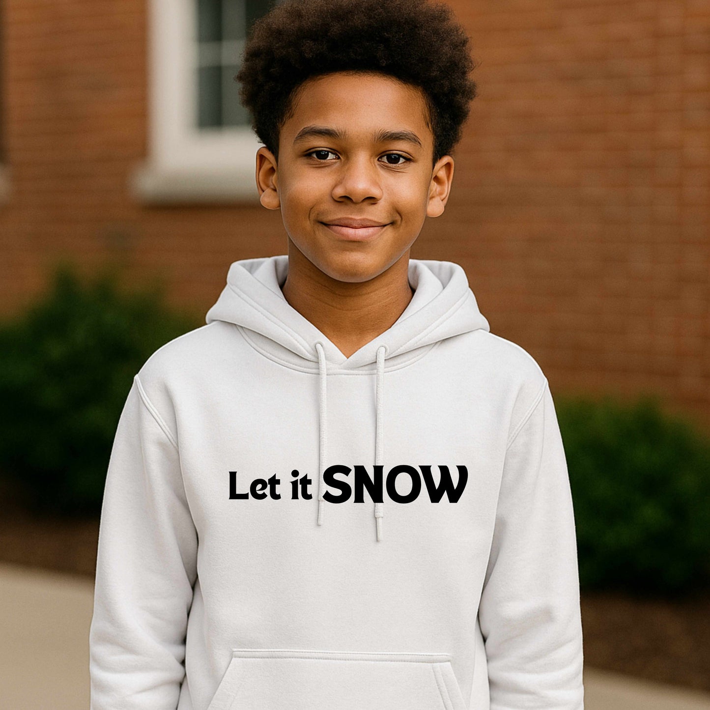 LET IT SNOW  Youth Pullover Hoodie