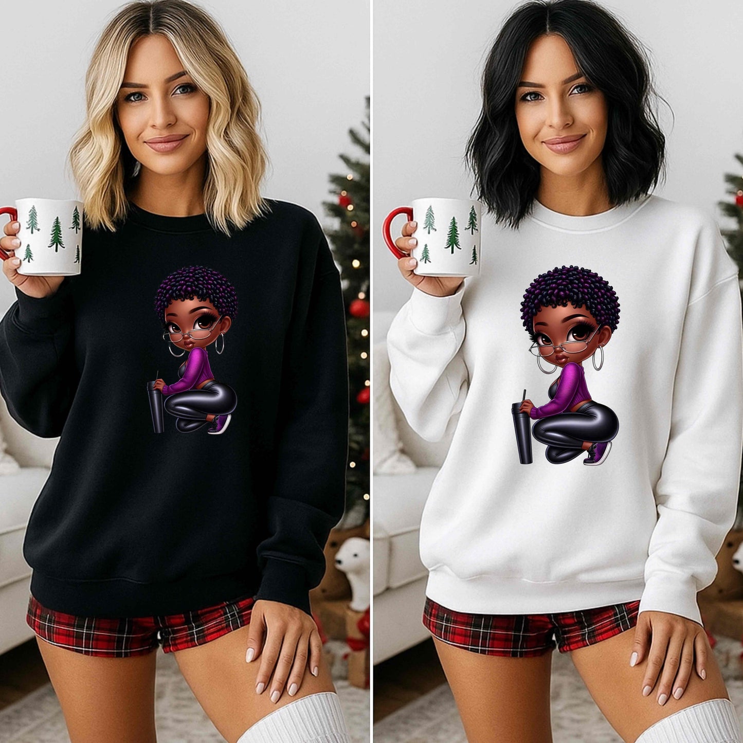 LADY IN PURPLE  Pullover Hoodie