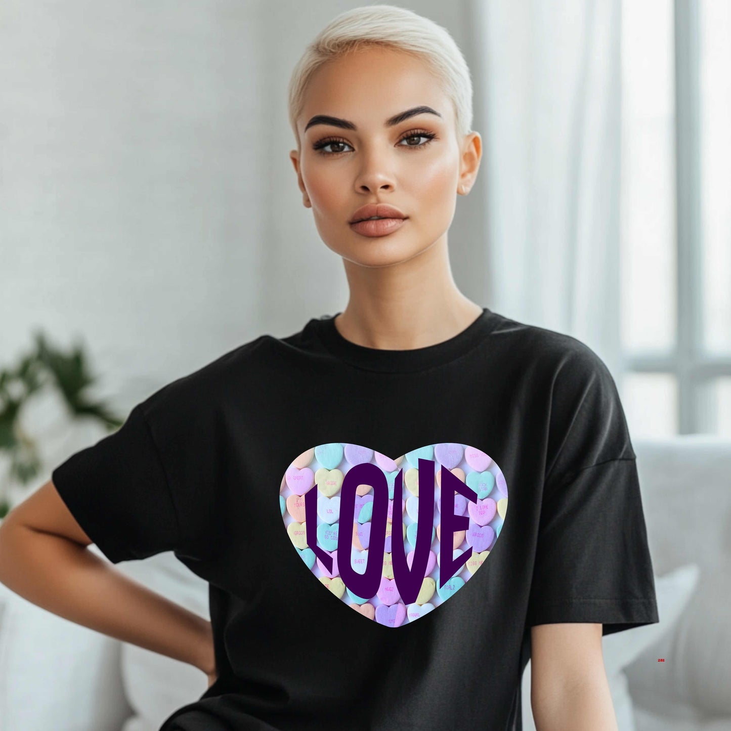 LOVE IN A HEART. T-Shirt