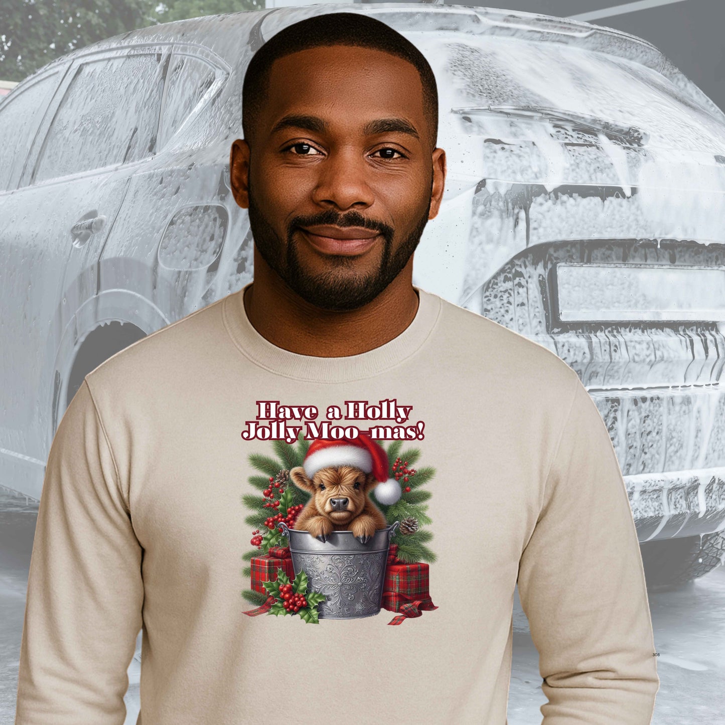 HAVE A HOLLY JOLLY MOOMAS   Pullover Hoodie