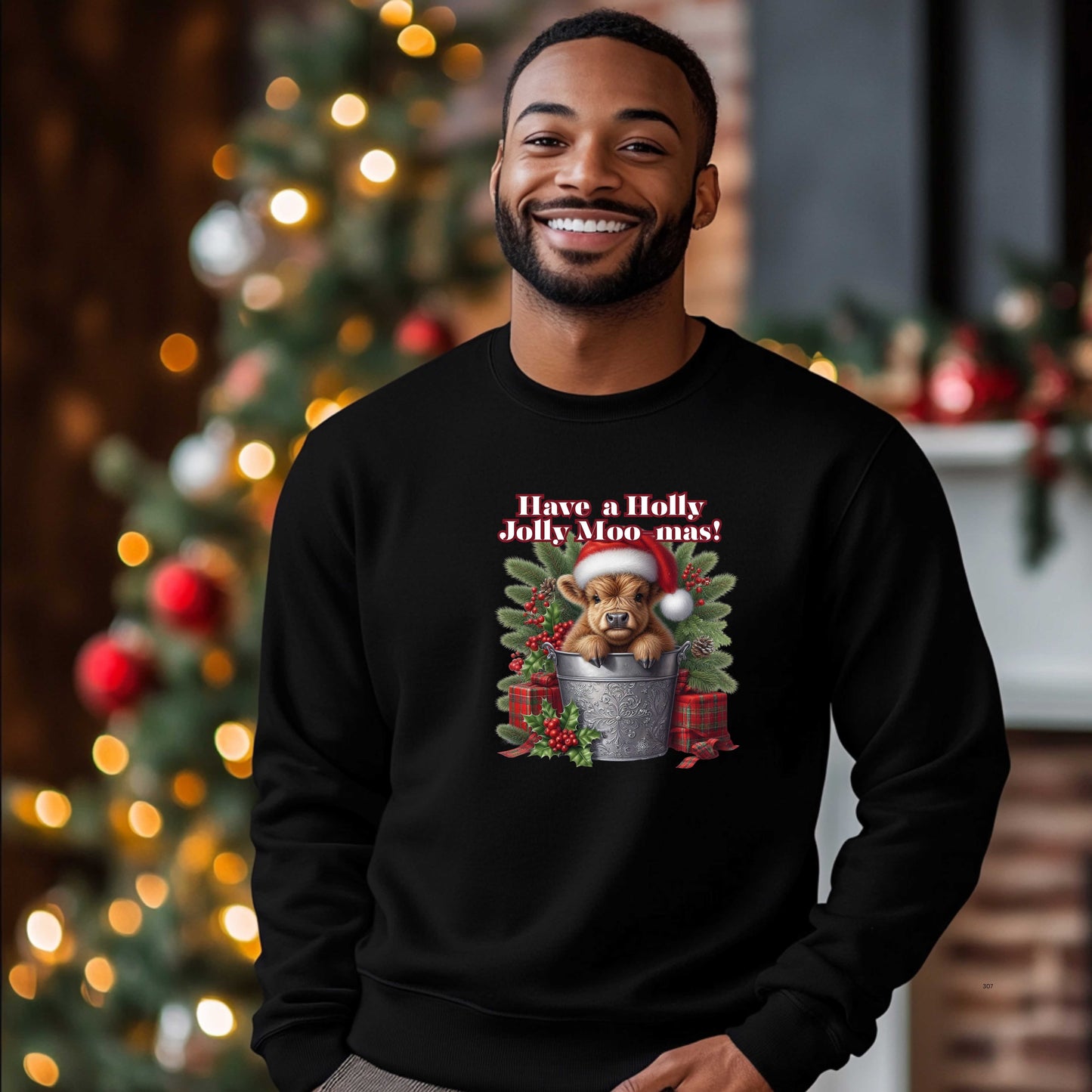 HAVE A HOLLY JOLLY MOOMAS   Pullover Hoodie