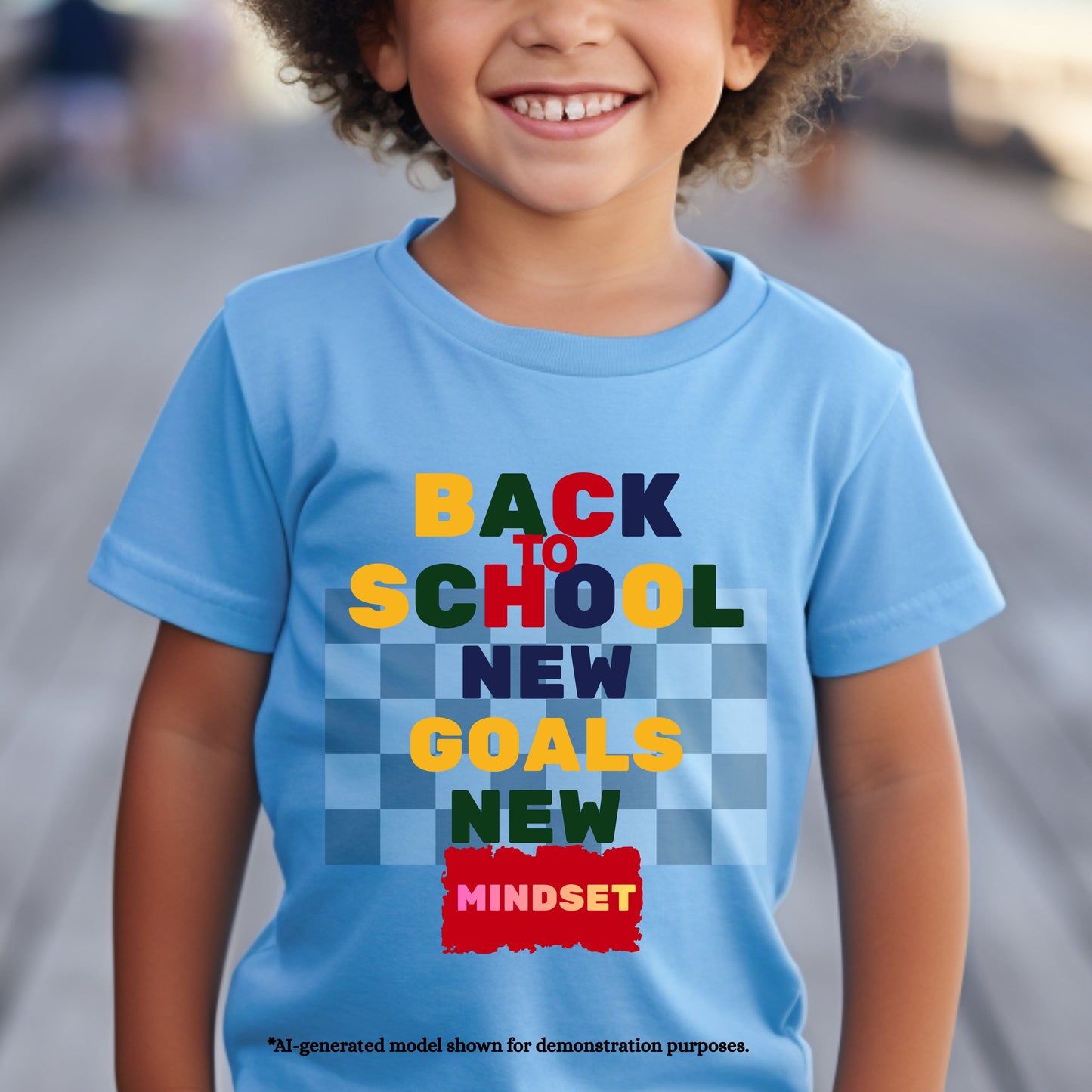 BACK TO SCHOOL NEW GOALS NE MINDSET.100% Cotton T-Shirt
