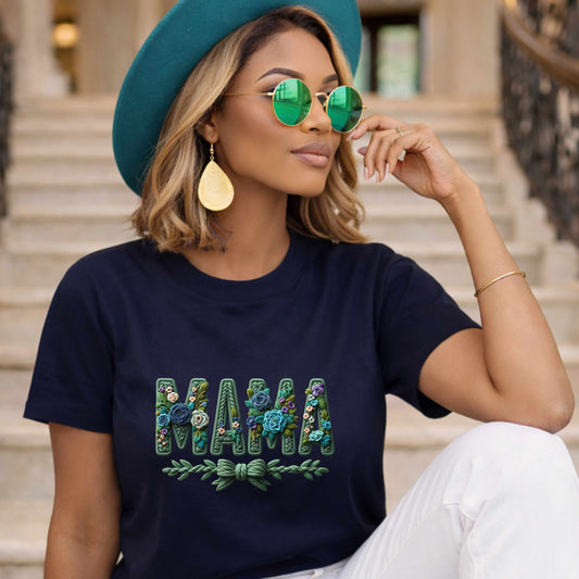 MOTHER'S DAY MAMA VINE AND BOW. T-Shirt