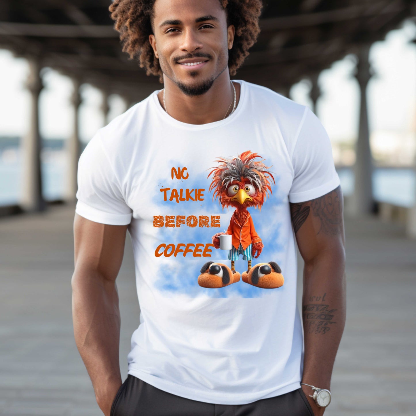 NO TALKIE BEFORE COFFEE. T-Shirt