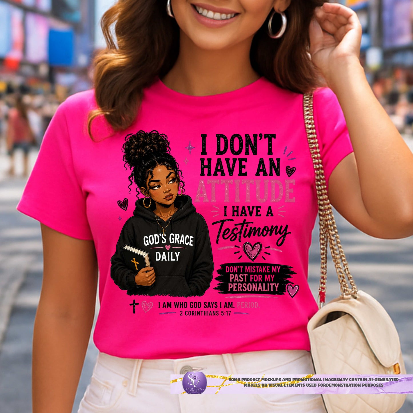 I DON'T HAVE AN ATTITUDE  I HAVE A TESTIMONY. T-Shirt
