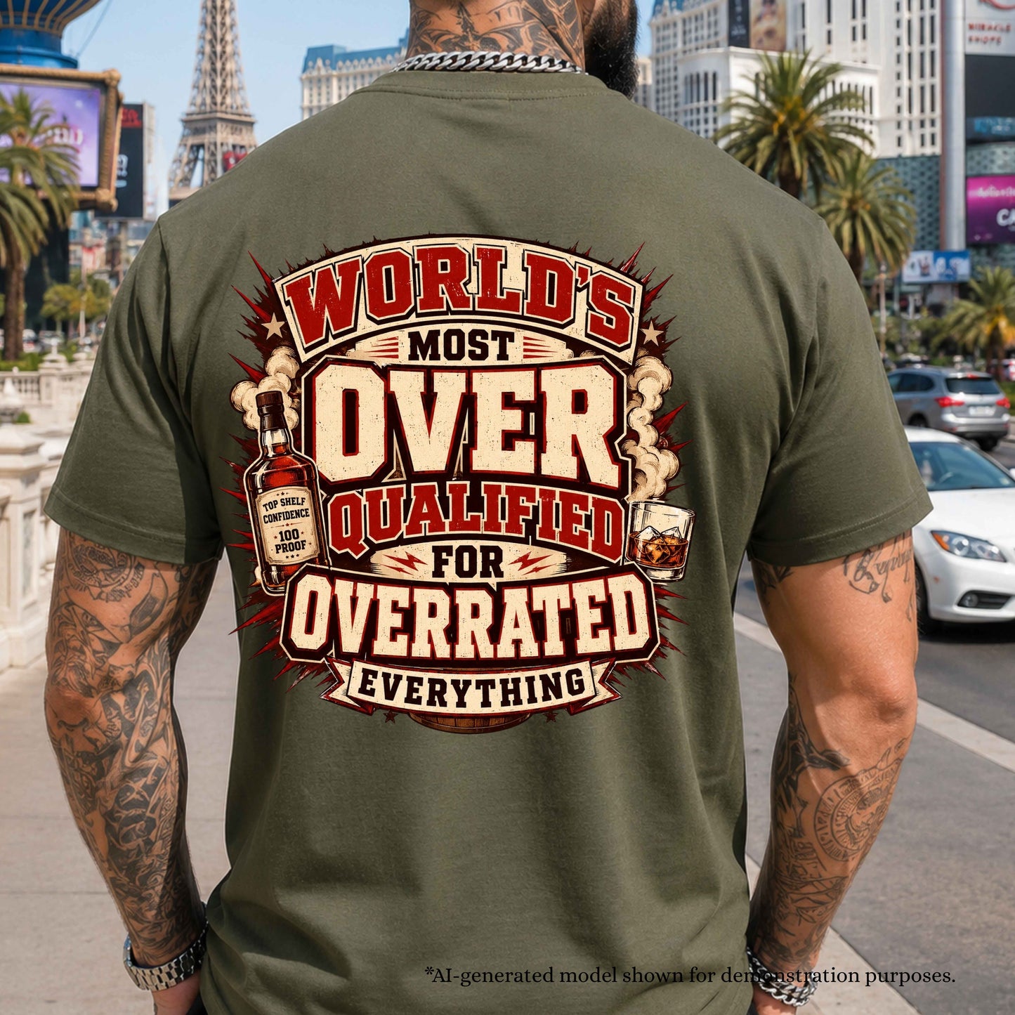 WORLD'S MOST OVER QUALIFIED FOR OVERRATED EVEYTHING. T-Shirt