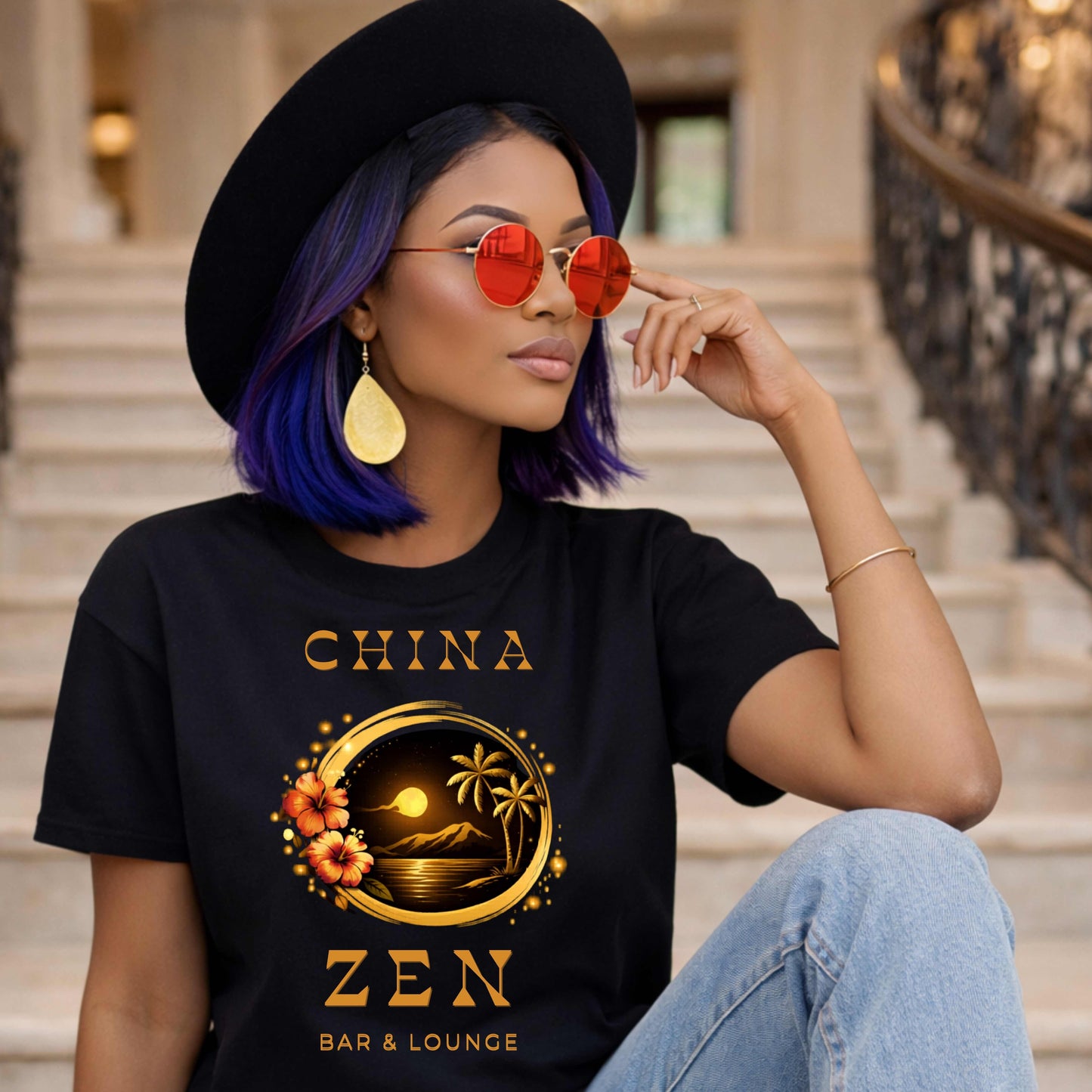 CHINA ZEN BAR & LOUNGE.   T-Shirt