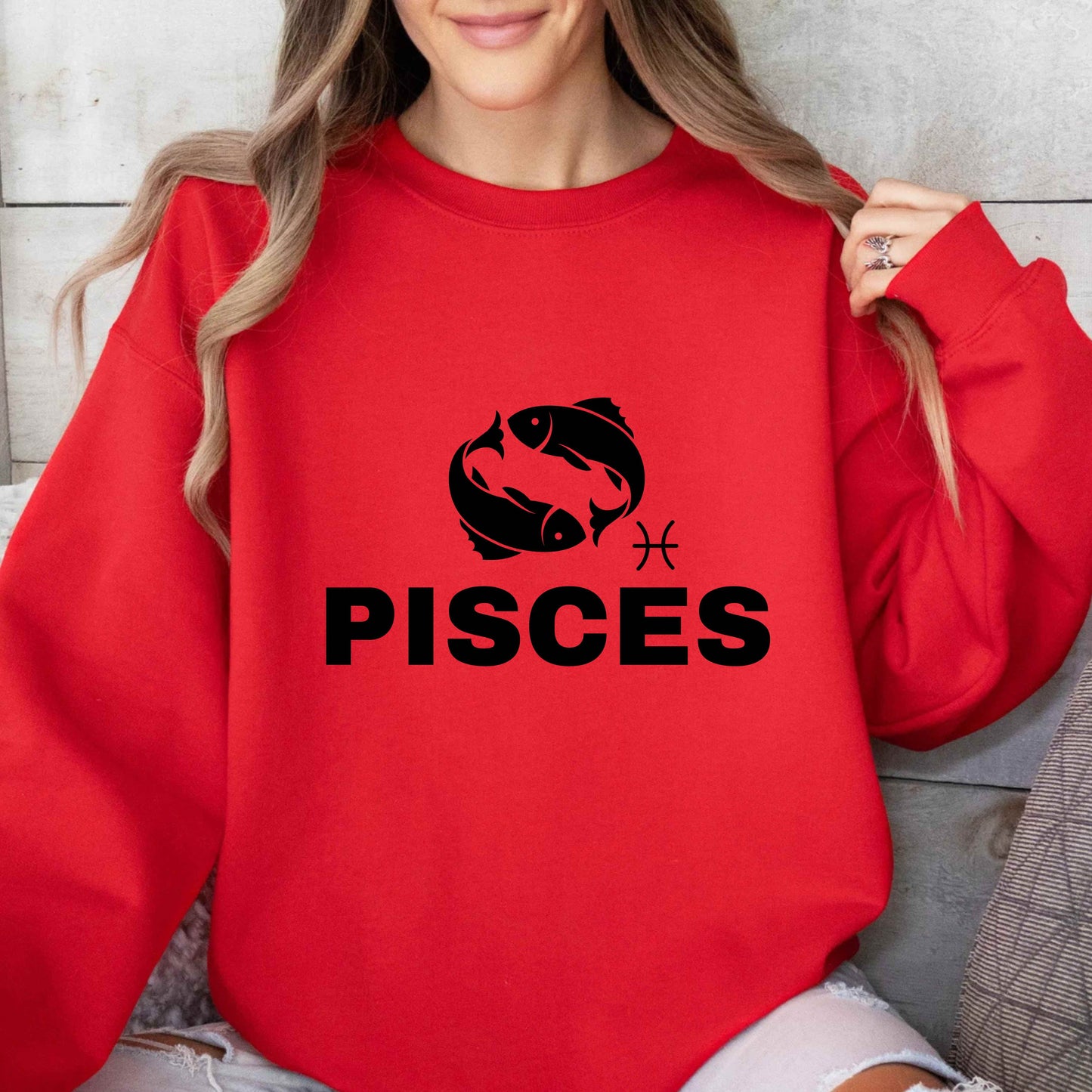 PISCES  Crewneck Pullover Sweatshirt