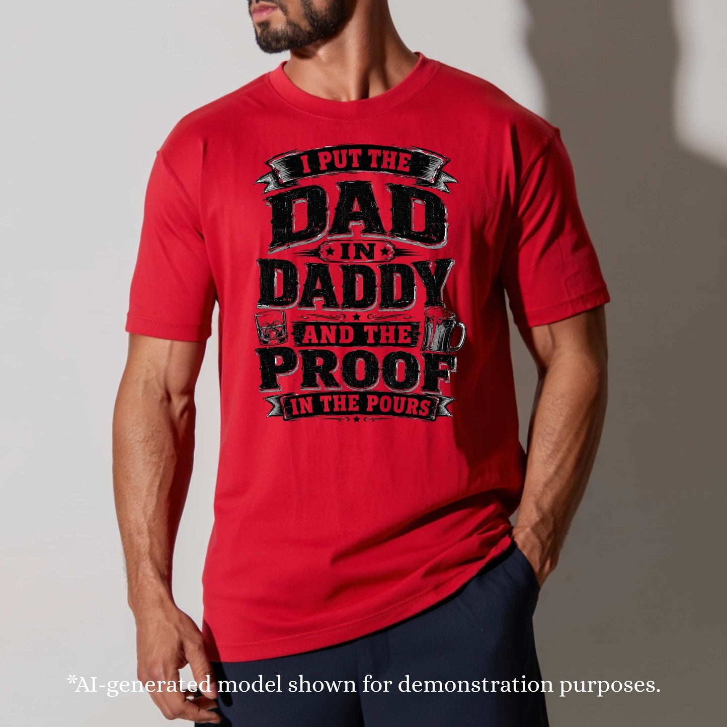 I PUT THE DAD IN DADDY AND THE PROOF IN THE POURS.. T-Shirt