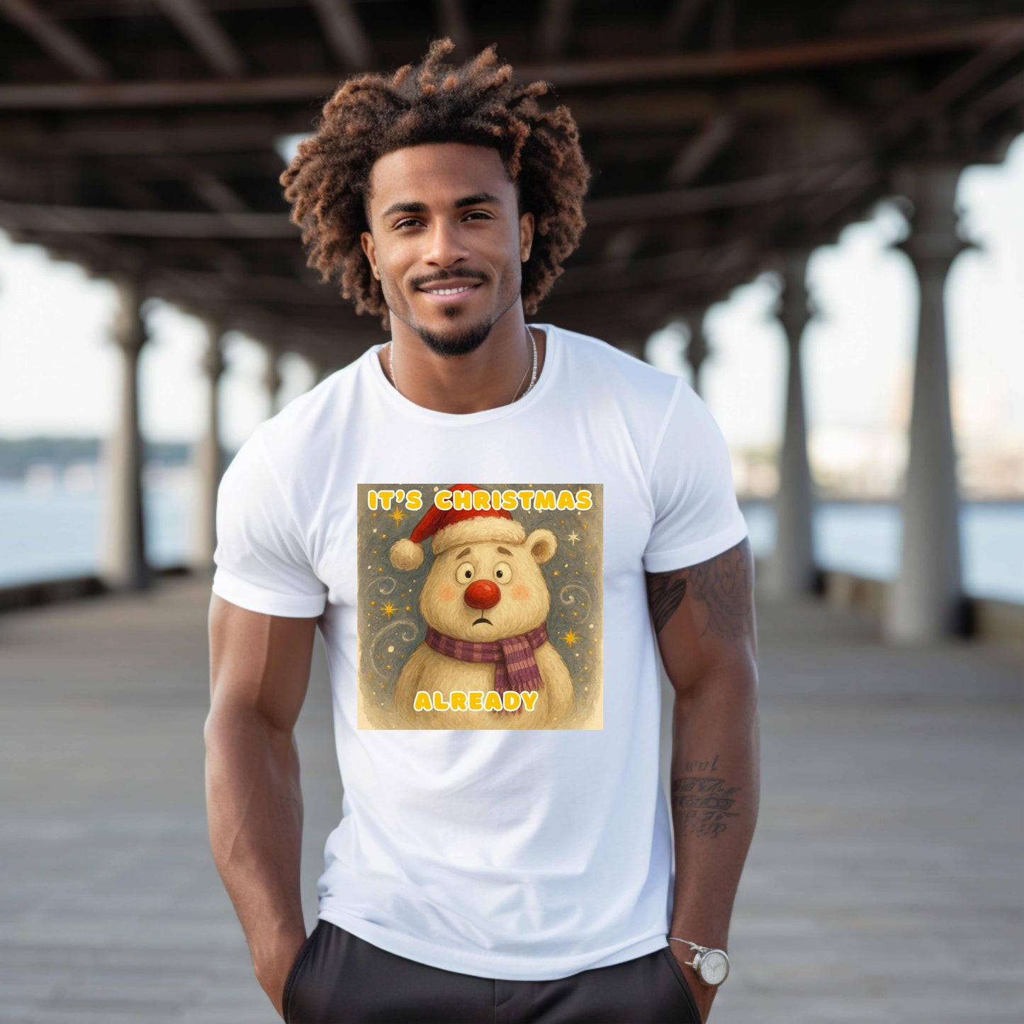 IT'S CHRISTMAS ALREADY BEAR  TSHIRTS