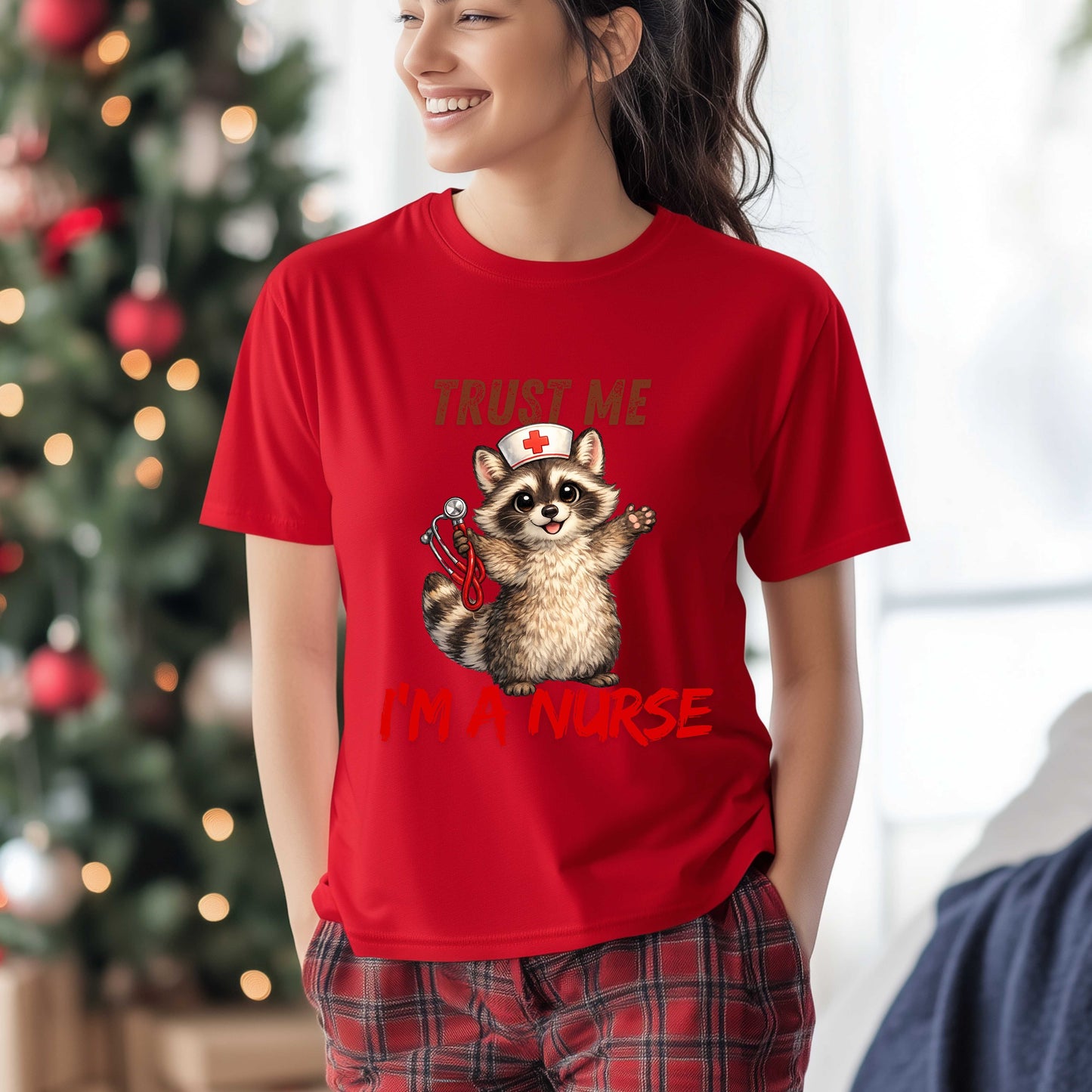 RACOON TRUST ME IM A NURSE. T-Shirt