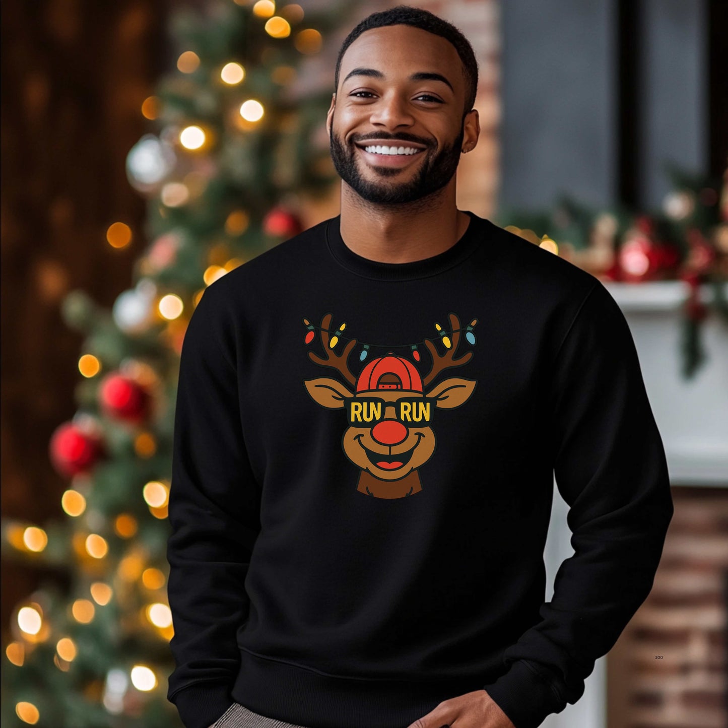 RUN RUN RUDOLPH   Crewneck Pullover Sweatshirt