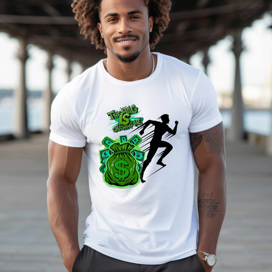 THE BAG CHASING ME.  G500 Gildan 5.3 oz. T-Shirt