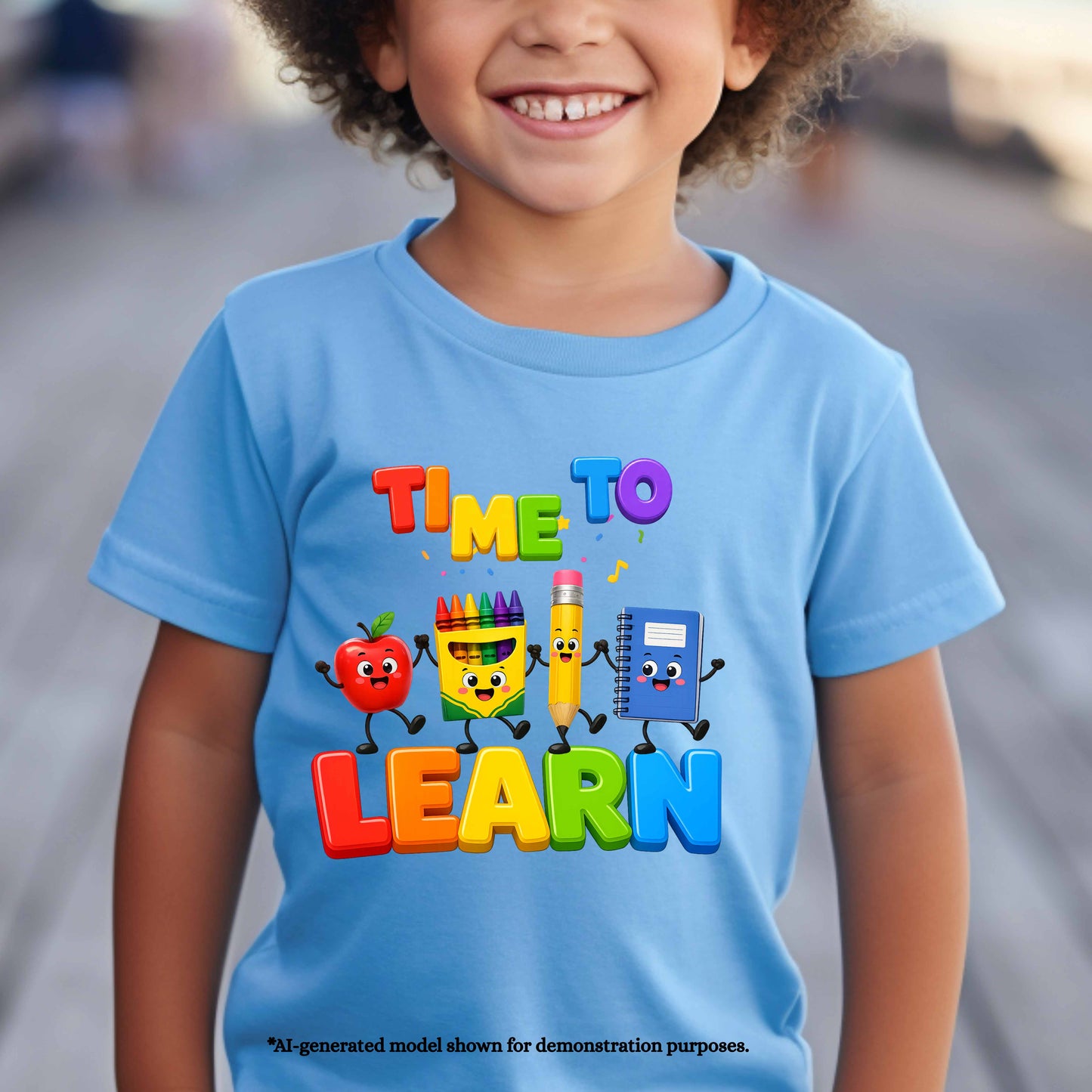 TIME TO LEARN.   100% Cotton T-Shirt