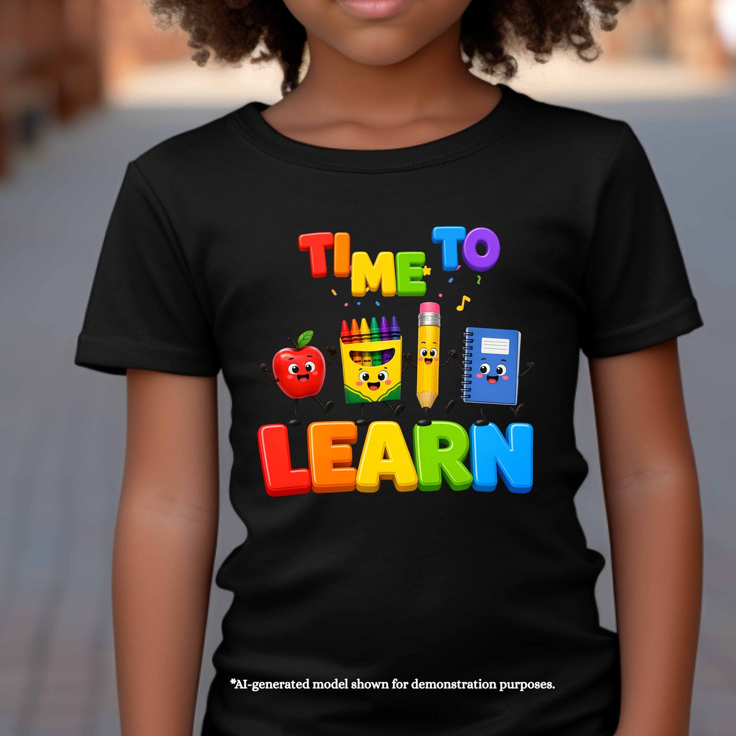 TIME TO LEARN.   100% Cotton T-Shirt