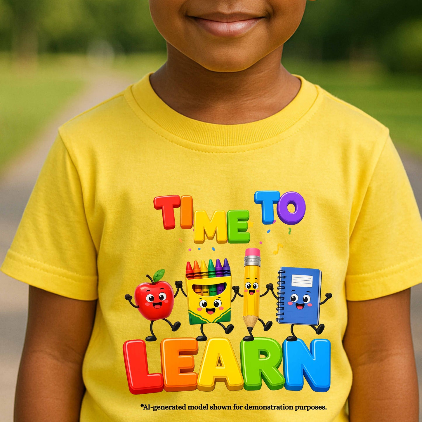 TIME TO LEARN.   100% Cotton T-Shirt