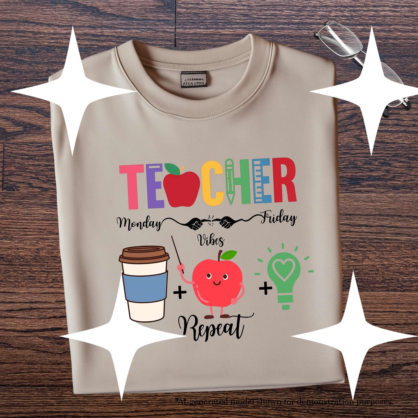 TEACHER MONDAY - FIDAY REPEAT, T-Shirt