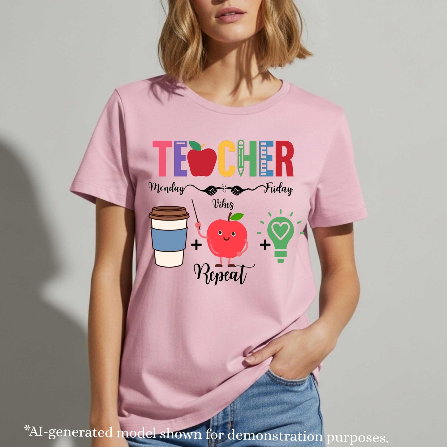 TEACHER MONDAY - FIDAY REPEAT, T-Shirt