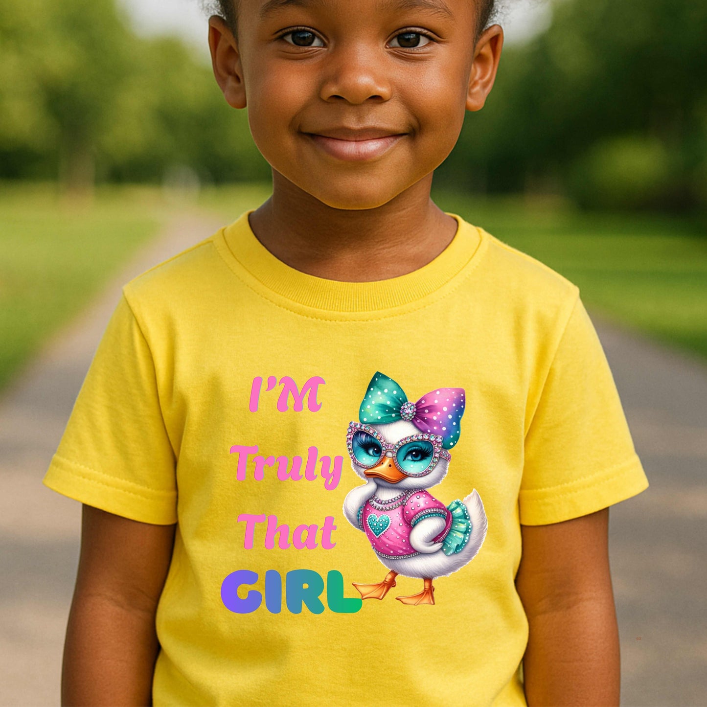TRULY THAT GIRL. 100% Cotton T-Shirt