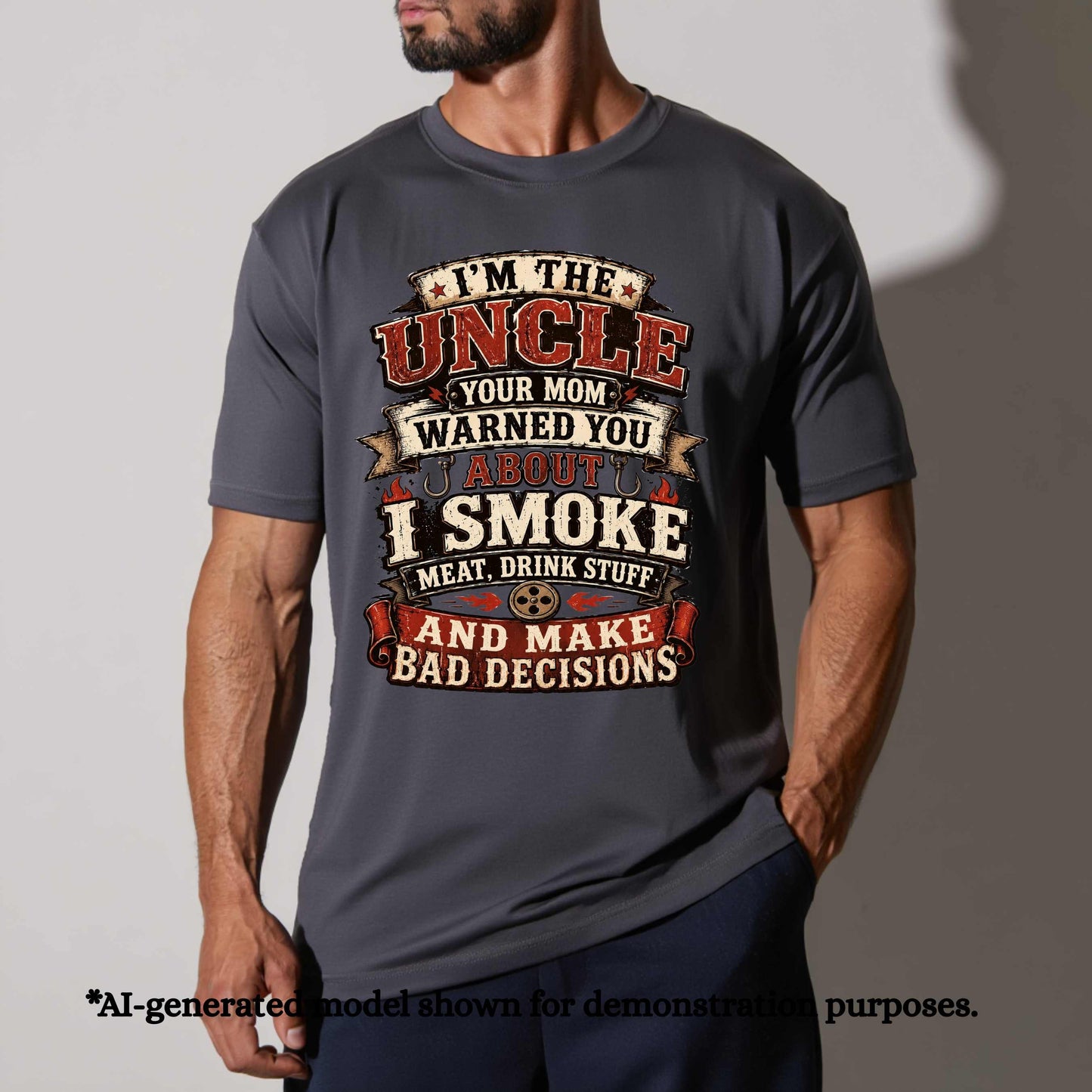 I'M THE UNCLE YOUR MOM WRNED YOU ABOUT I SMOKE STUFF T-Shirt