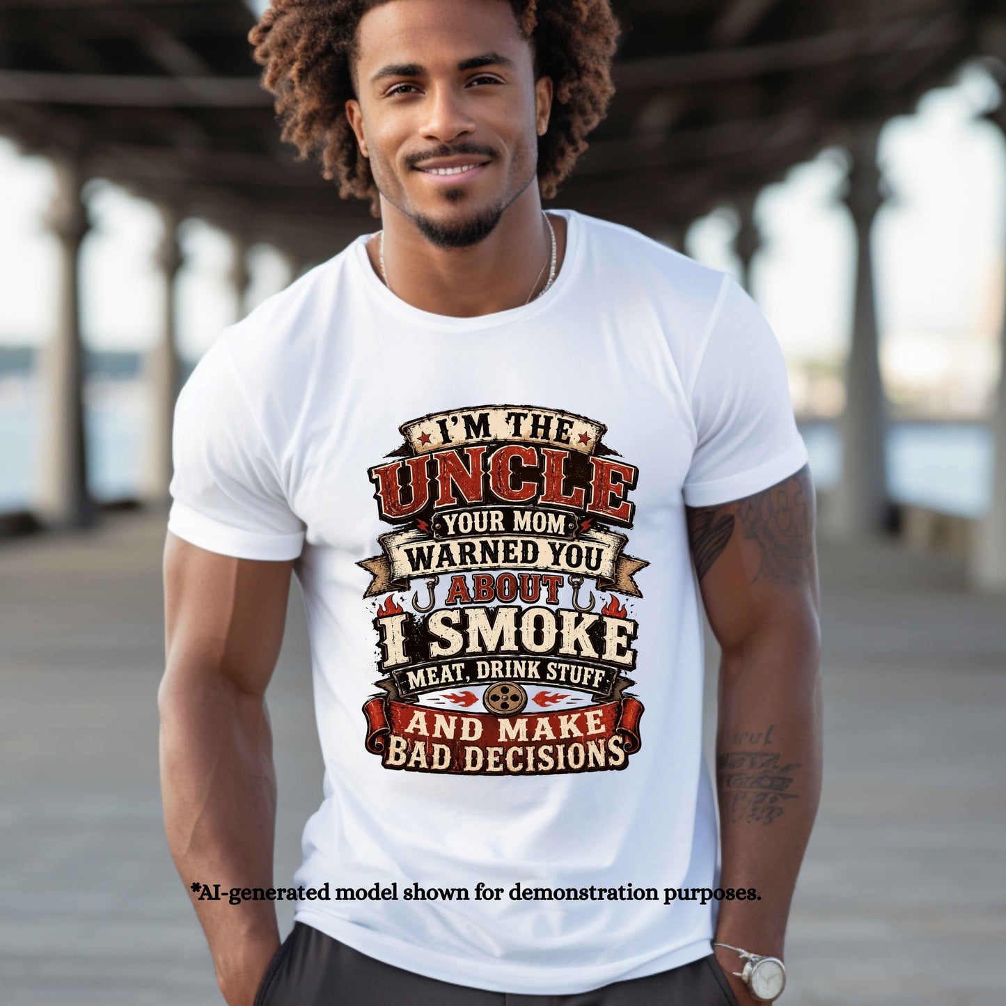 I'M THE UNCLE YOUR MOM WRNED YOU ABOUT I SMOKE STUFF T-Shirt