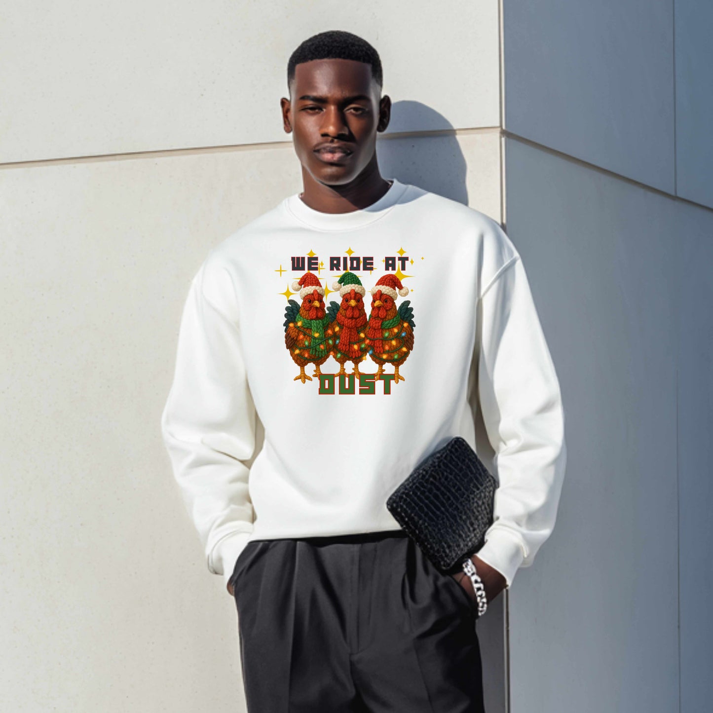 ROYSTERS RIDING TO SEE JESUS   Crewneck Pullover Sweatshirt
