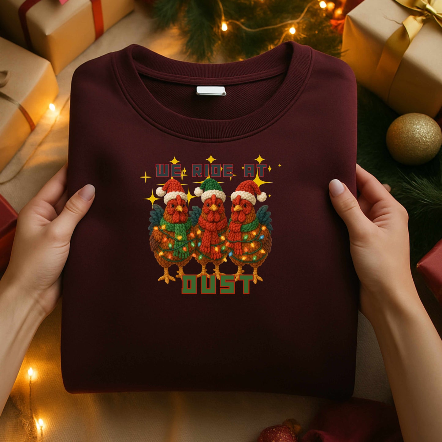 ROYSTERS RIDING TO SEE JESUS   Crewneck Pullover Sweatshirt