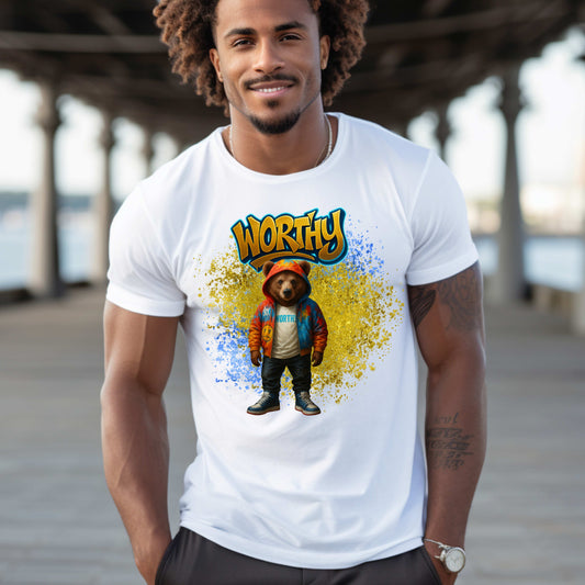 WORTHY BEAR.  . T-Shirt