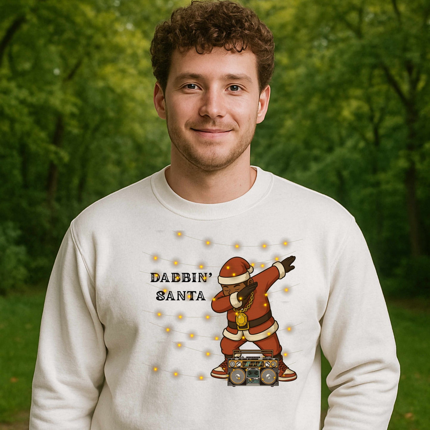 African  American dabbin Santa  Pullover Hoodie