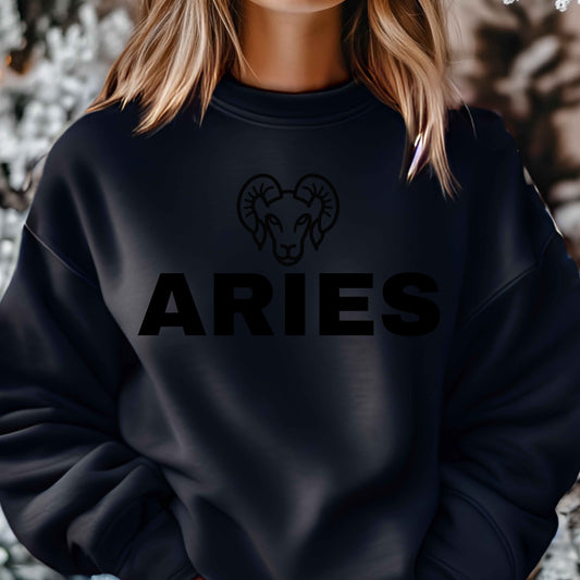 ARIES   Crewneck Pullover Sweatshirt
