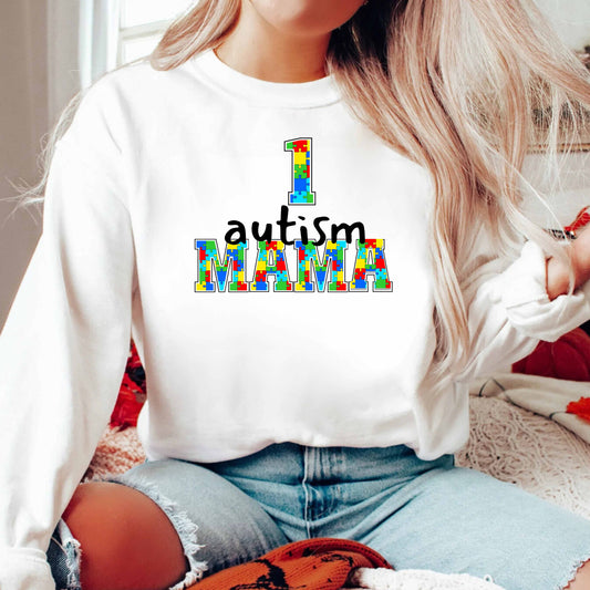 1 autism mama   Pullover Hoodie