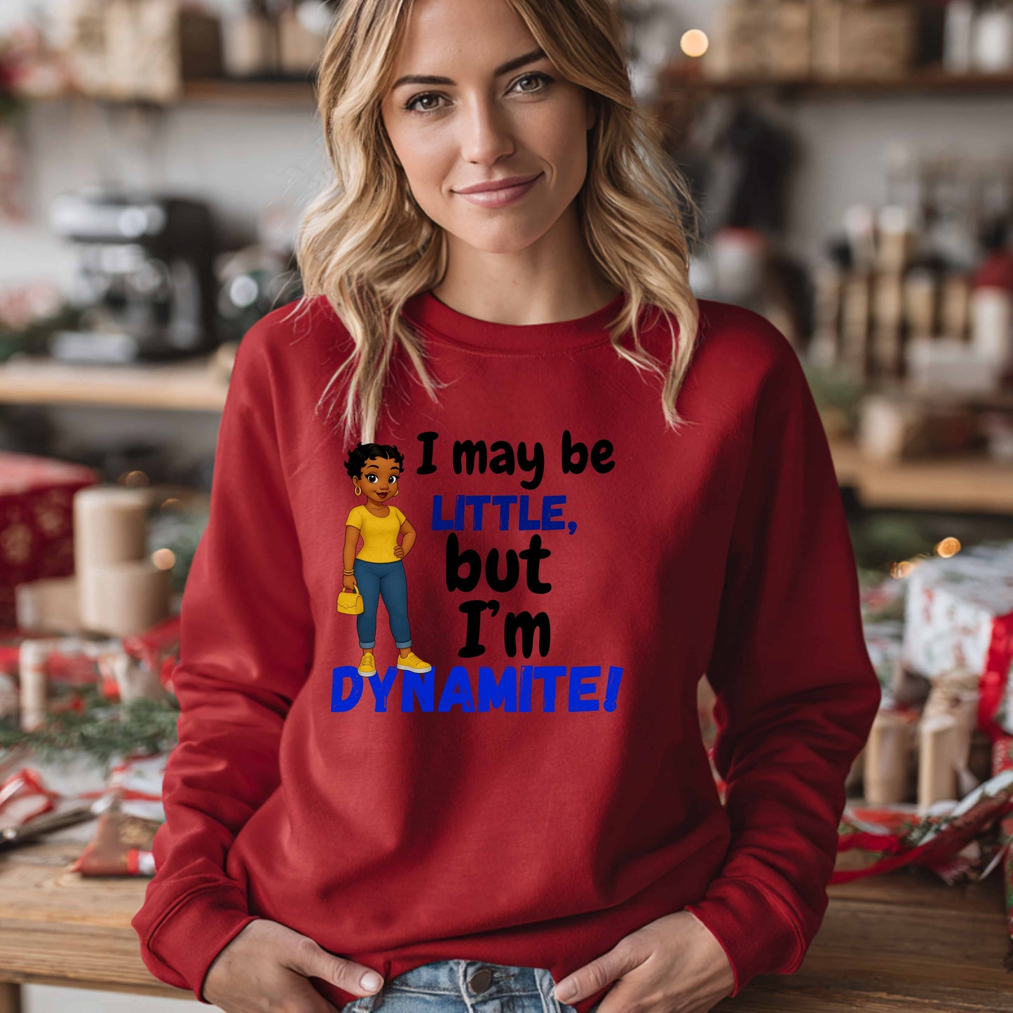 i may be little   Crewneck Pullover Sweatshirt
