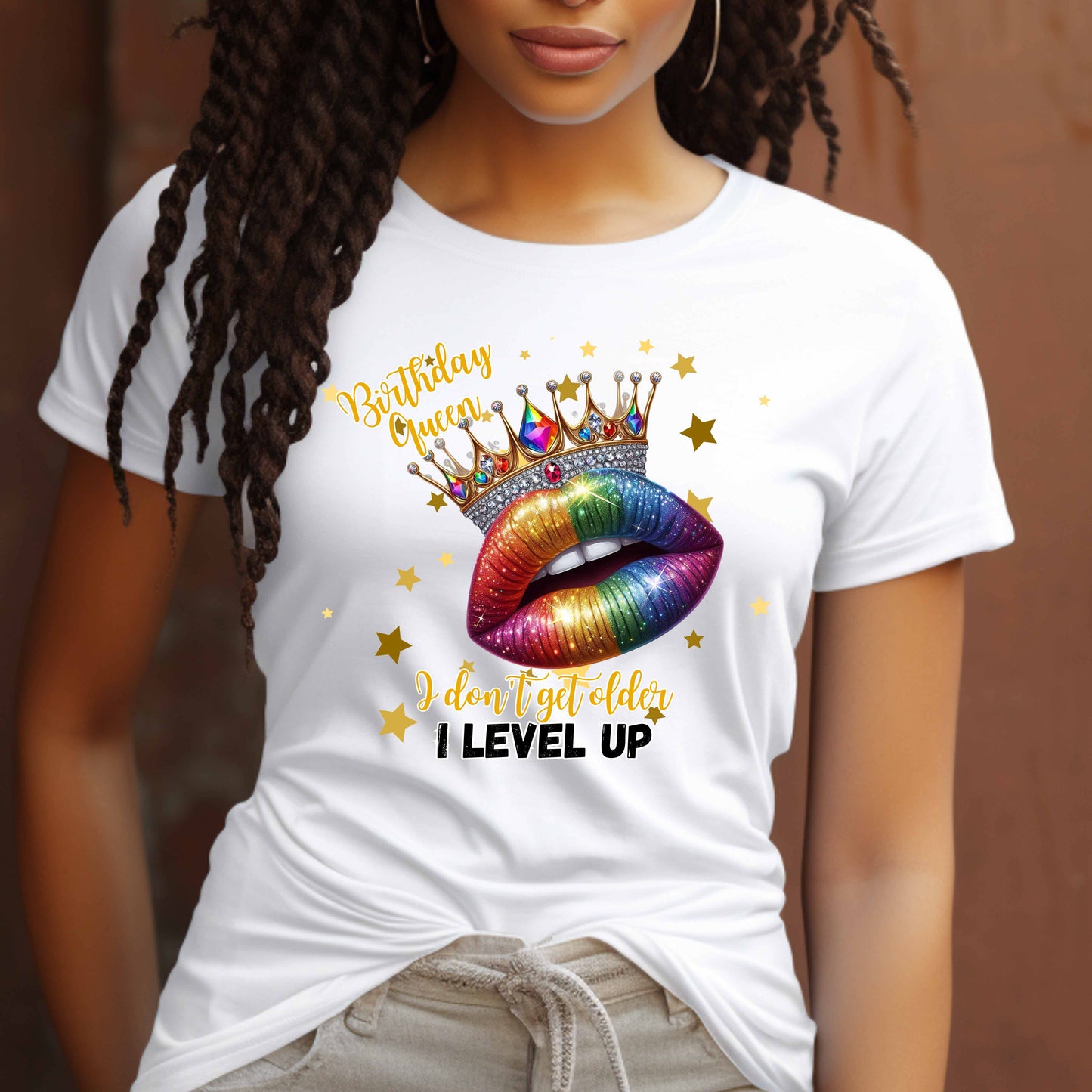 Birthday queen, I level up. T-Shirt