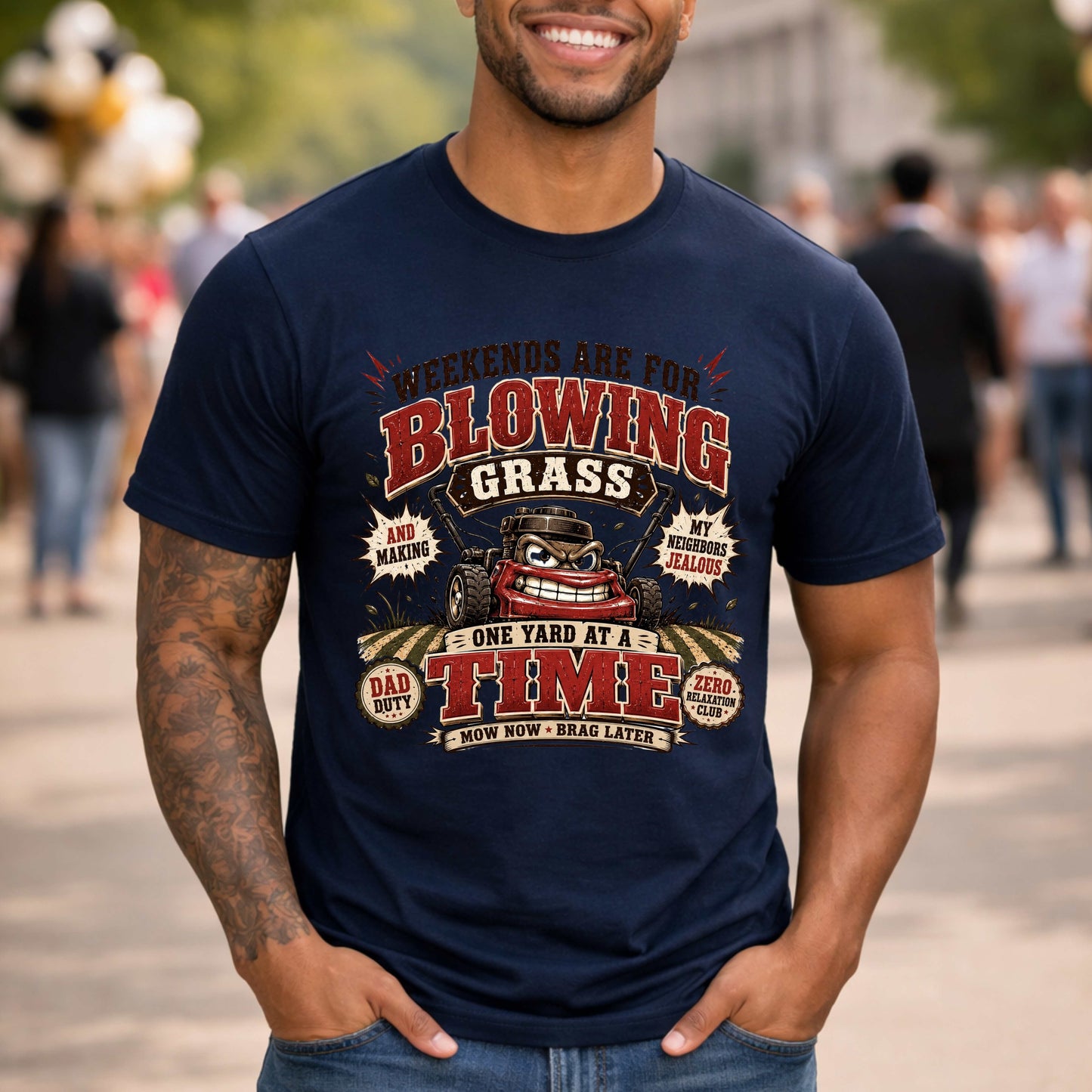Weekends are for blowing grass. T-Shirt