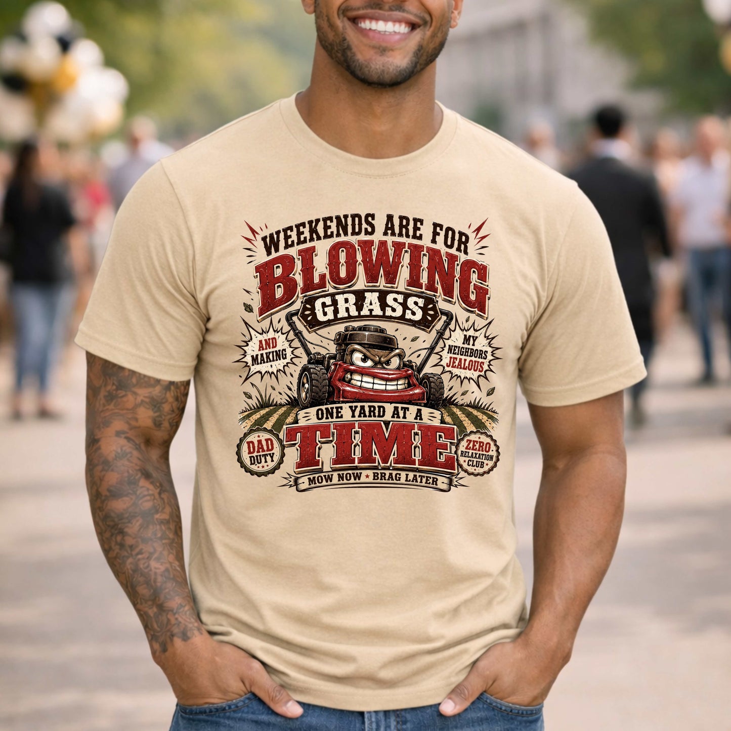 Weekends are for blowing grass. T-Shirt