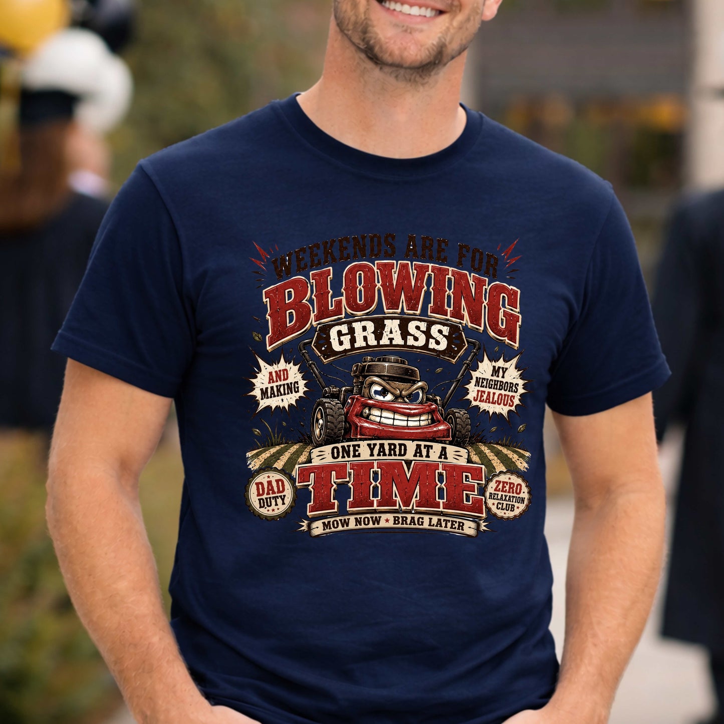 Weekends are for blowing grass. T-Shirt
