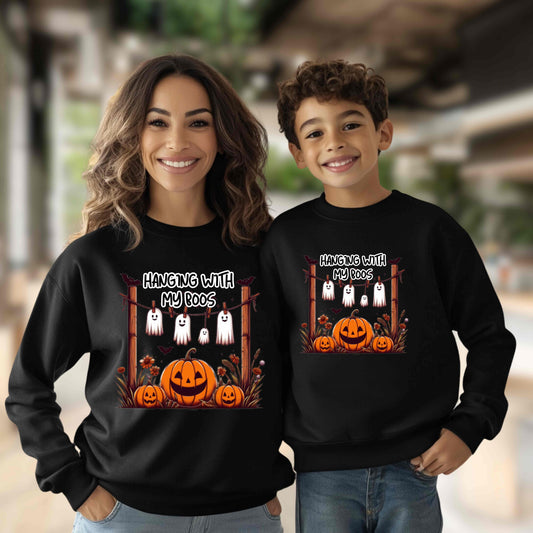 Hanging with my boos  Hallloween  Pullover Hoodie