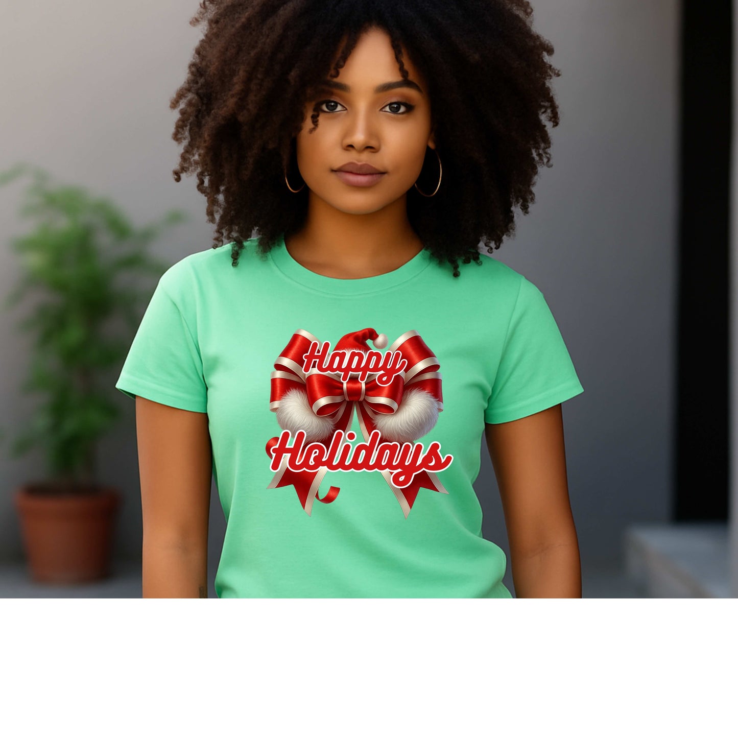 holiday Christmas bow. T-Shirt