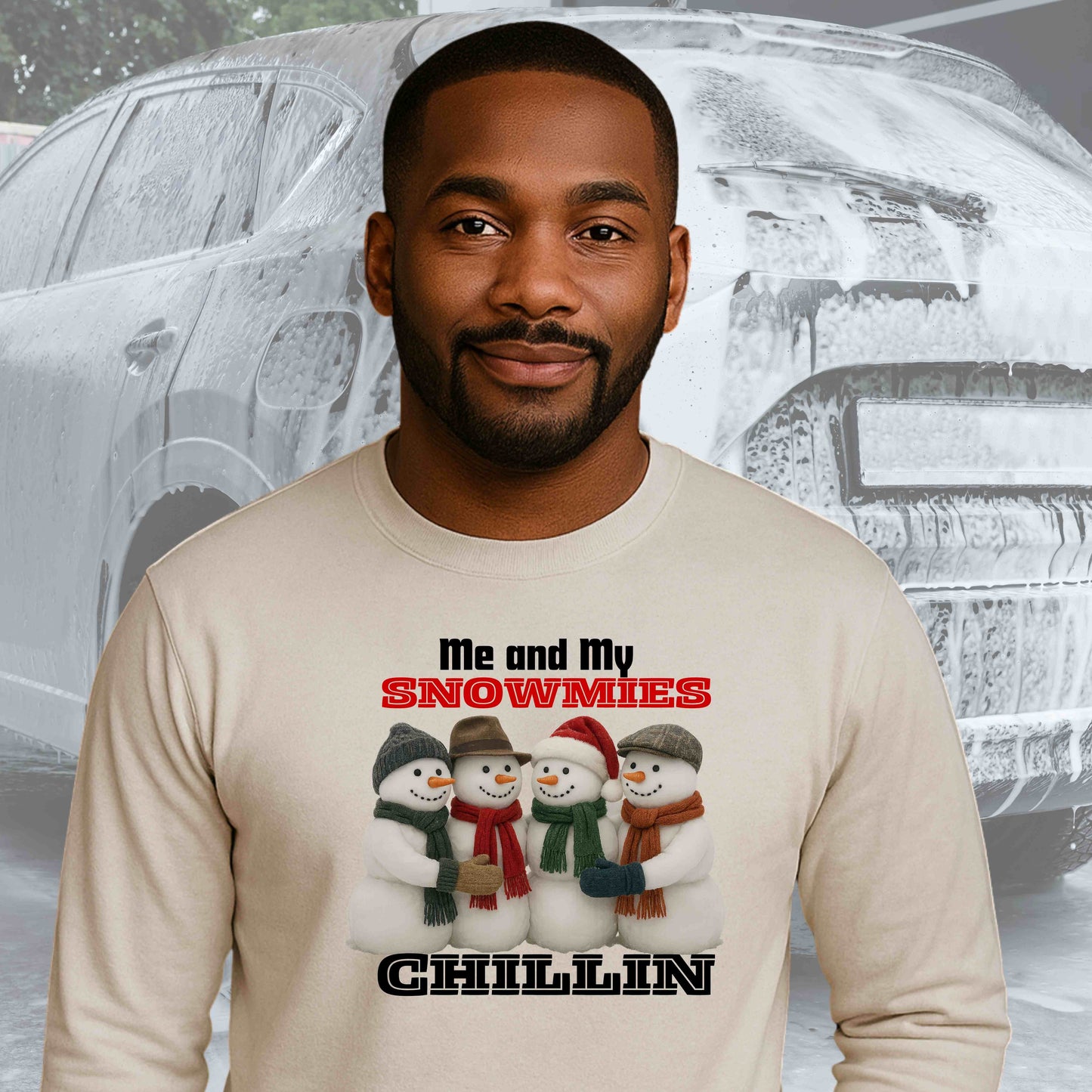 ME AND MY SNOWMIES CHILLIN Gildan Pullover Hoodie