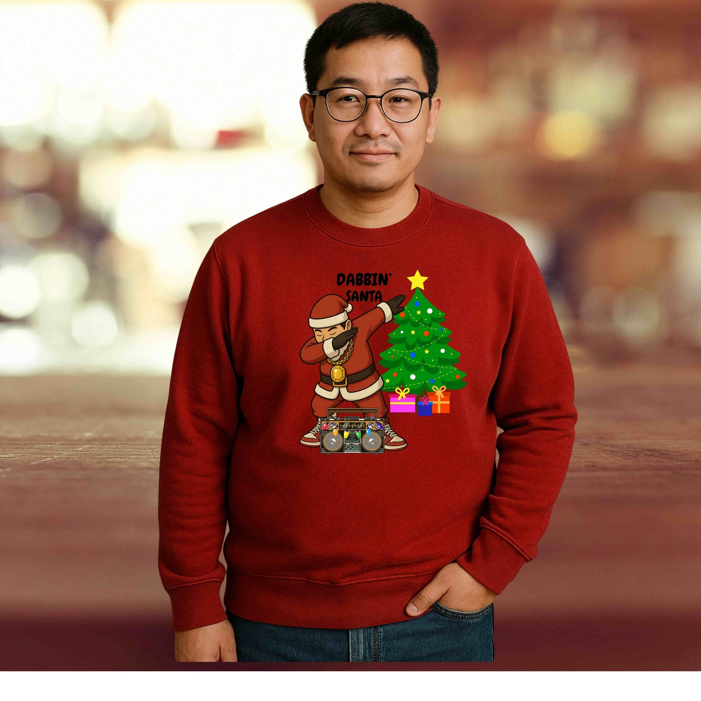 CHINEESE DABBIN SANTA   Pullover Hoodie
