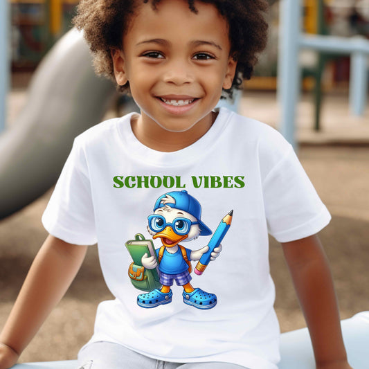 Duck school vibes  100% Cotton T-Shirt