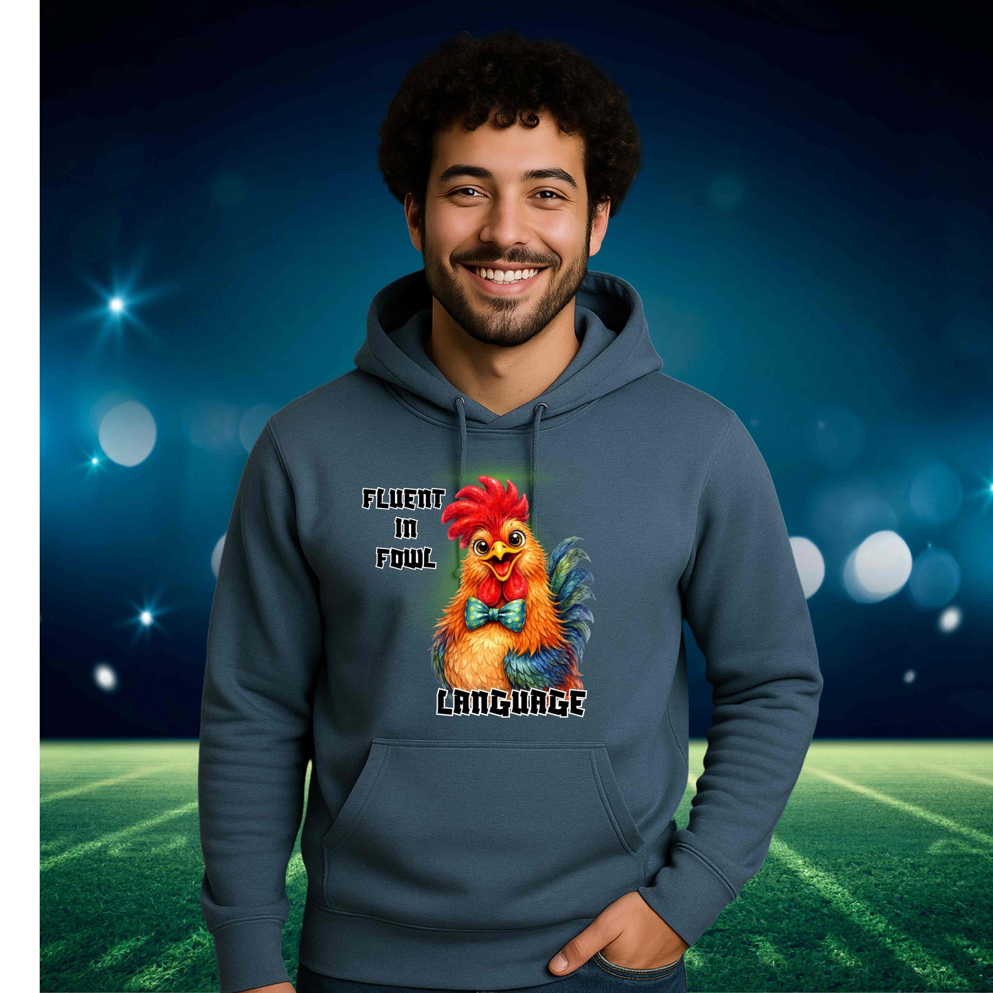 ROSTER FLUENT IN FOWL LANGUAGE   Crewneck Pullover Sweatshirt