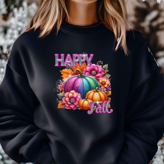 Colorful Halloween fall pumpkin.   Pullover Hoodie