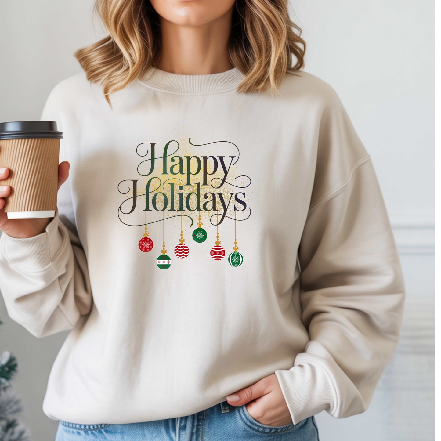 happy holiday balls.   Pullover Hoodie