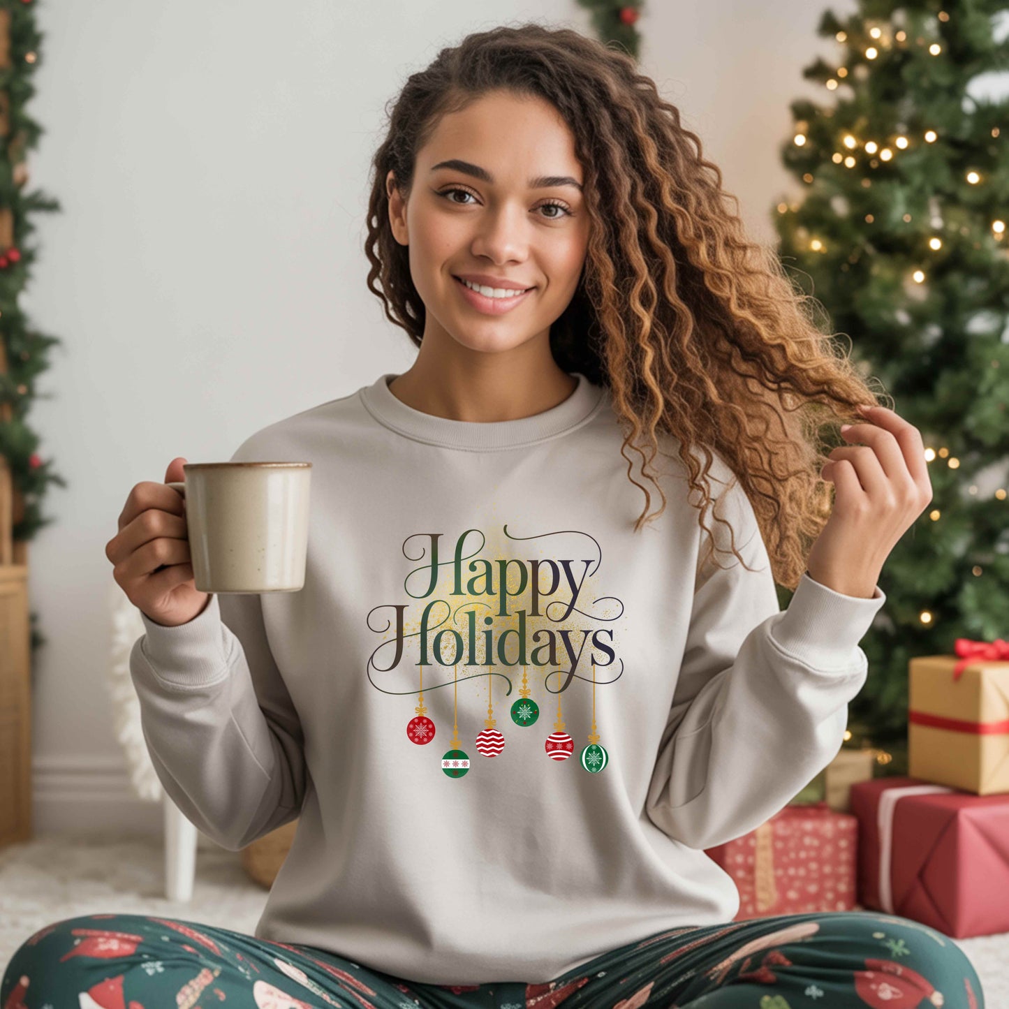 happy holiday balls.   Pullover Hoodie