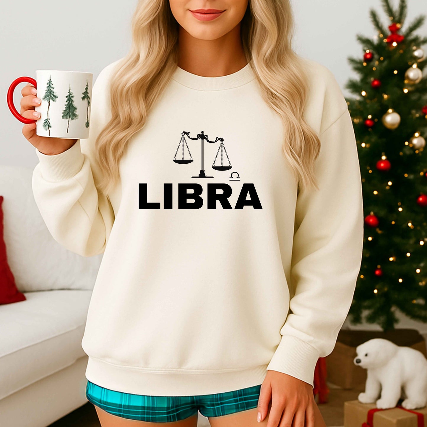 LIBRA   Crewneck Pullover Sweatshirt